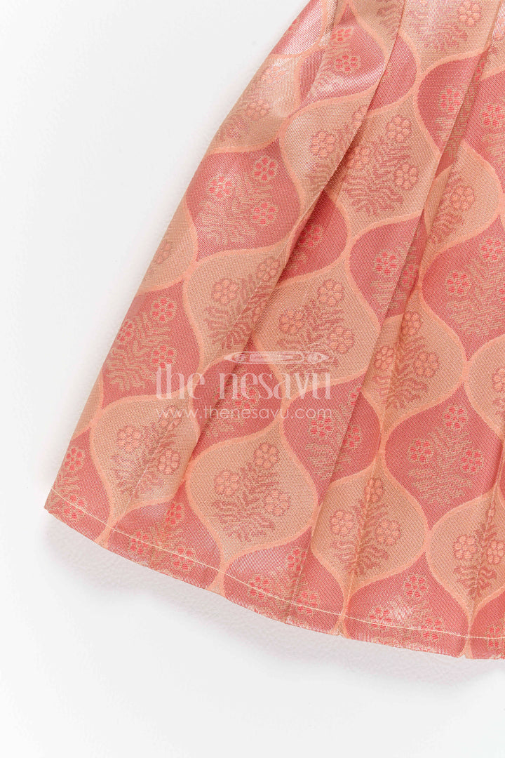 Infant Kanchi Silk Frock for Annaprasana and First Pooja