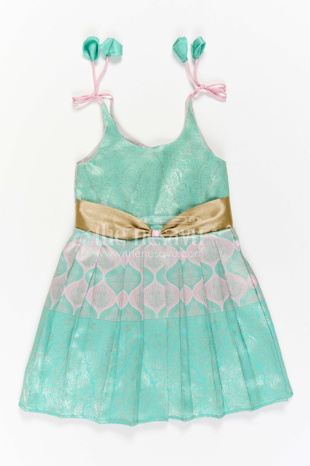 Infant Kanchi Silk Frock for Cradle Ceremony and Pooja