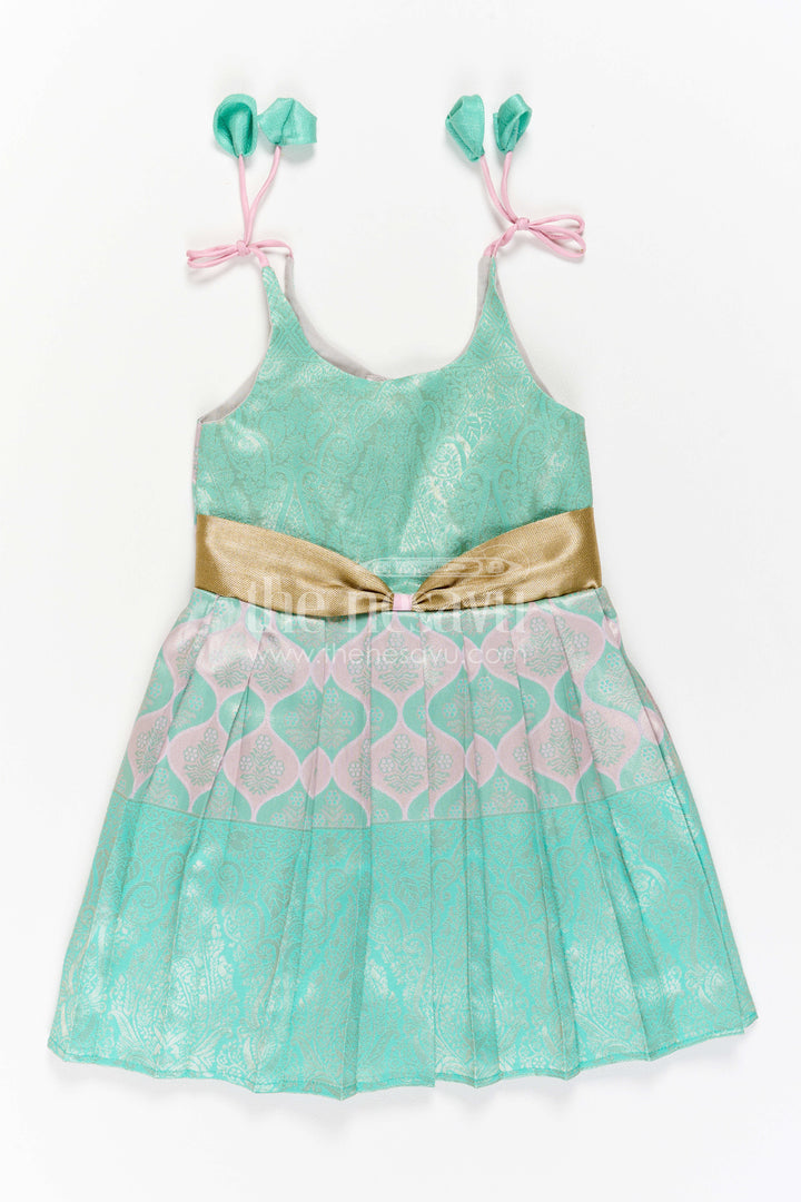 Infant Kanchi Silk Frock for Cradle Ceremony and Pooja