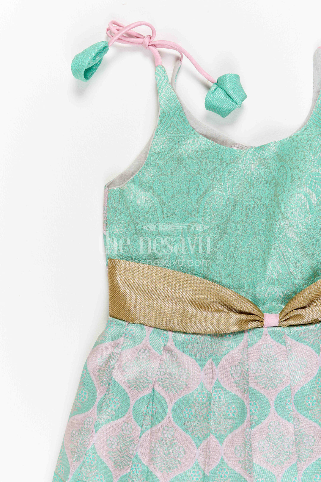 Infant Kanchi Silk Frock for Cradle Ceremony and Pooja