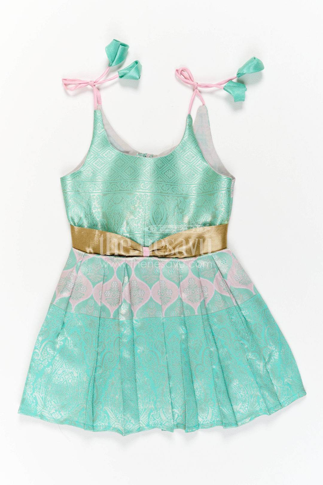 Infant Kanchi Silk Frock for Cradle Ceremony and Pooja