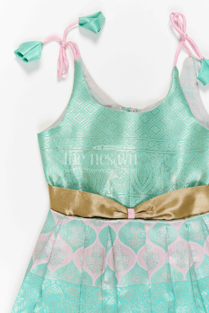 Infant Kanchi Silk Frock for Cradle Ceremony and Pooja