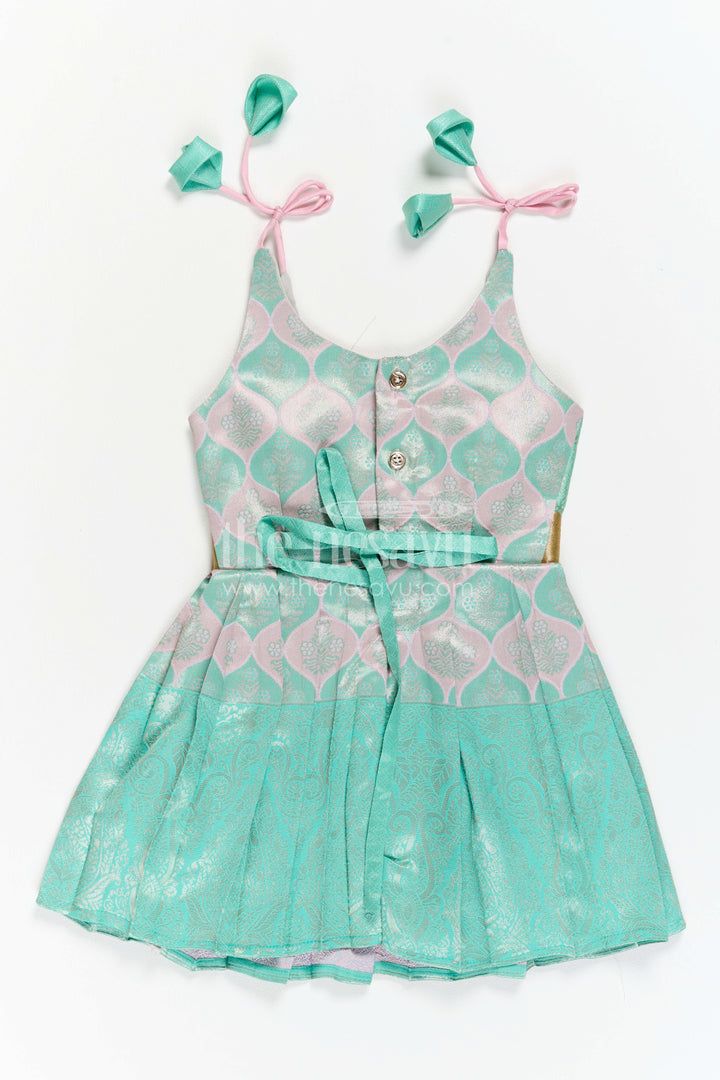 Infant Kanchi Silk Frock for Cradle Ceremony and Pooja