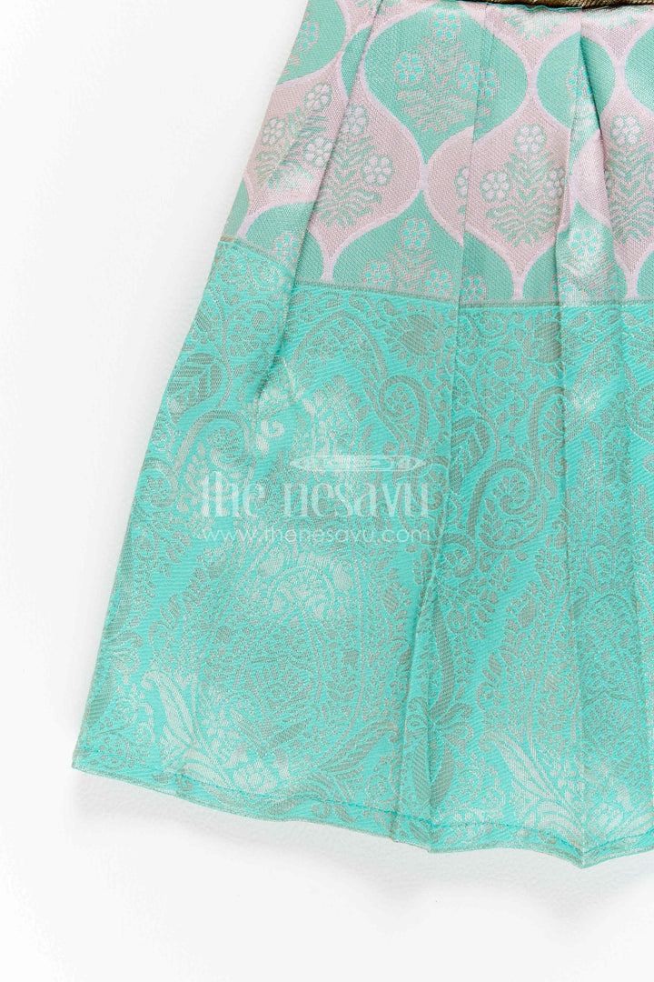 Infant Kanchi Silk Frock for Cradle Ceremony and Pooja