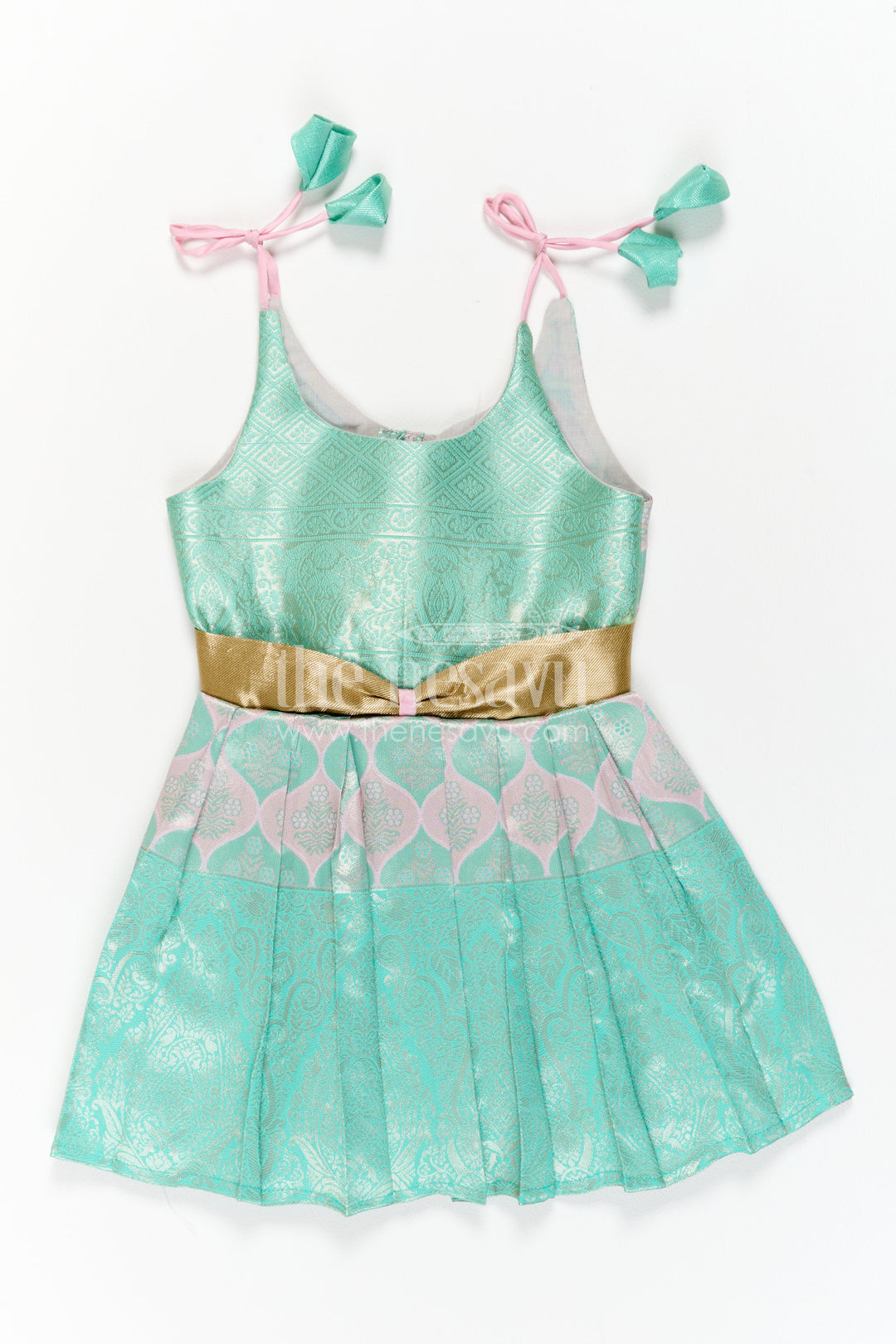 Infant Kanchi Silk Frock for Cradle Ceremony and Pooja
