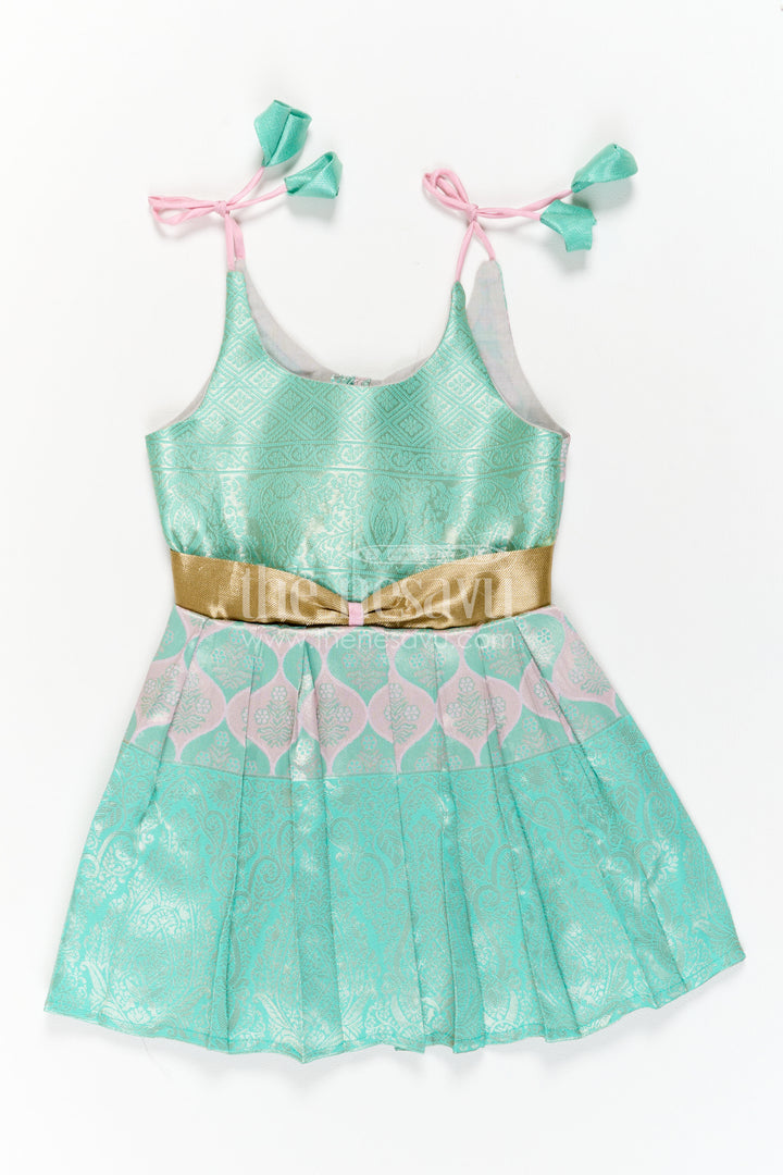 Infant Kanchi Silk Frock for Cradle Ceremony and Pooja