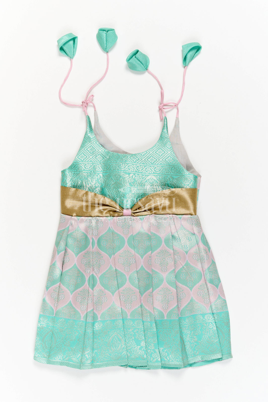 Infant Kanchi Silk Frock for Cradle Ceremony and Pooja