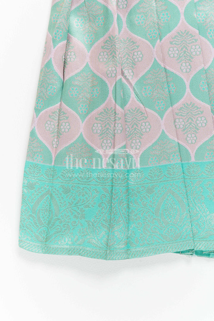 Infant Kanchi Silk Frock for Cradle Ceremony and Pooja