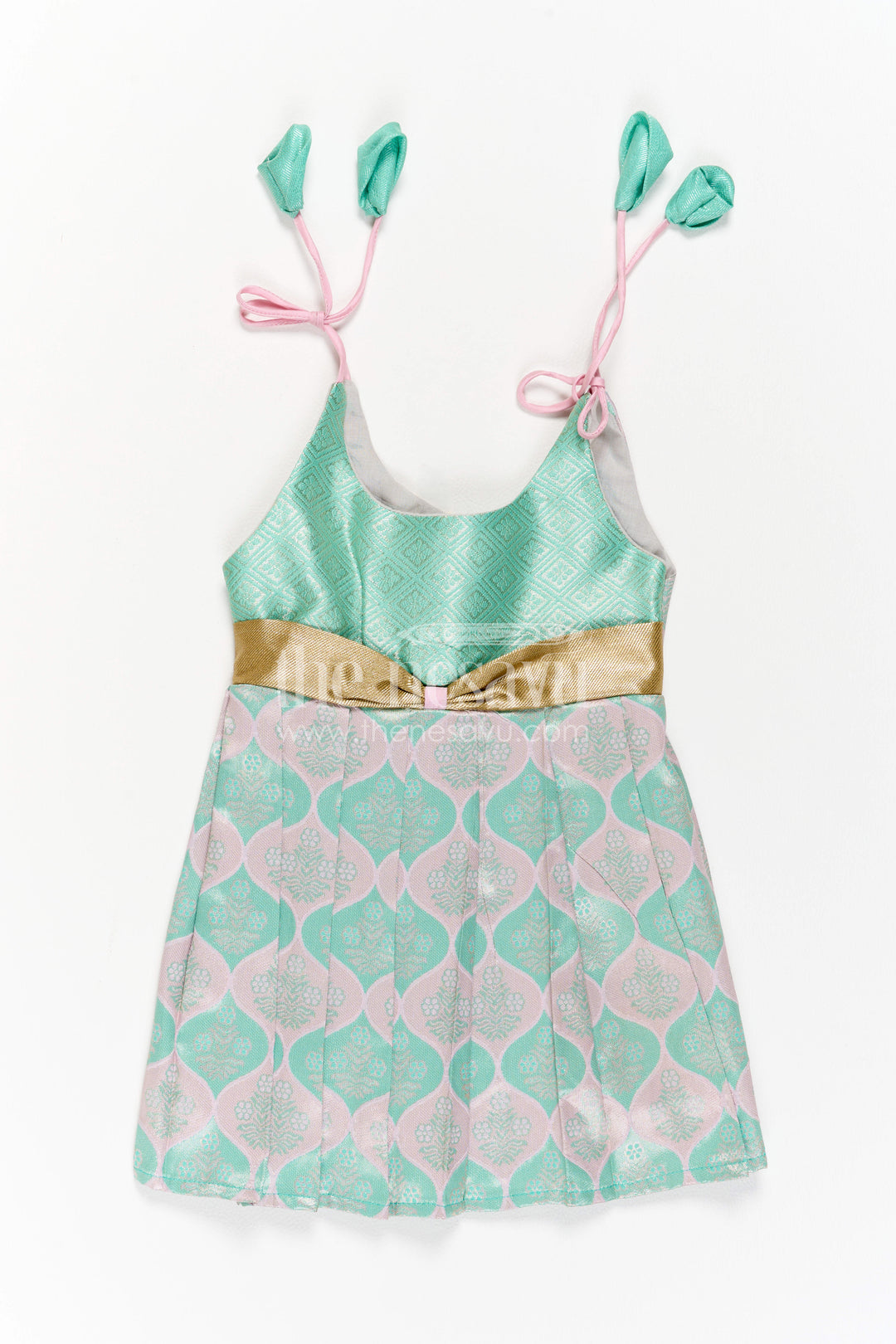 Infant Kanchi Silk Frock for Cradle Ceremony and Pooja