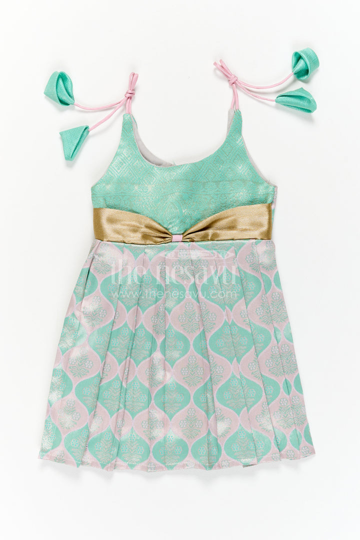 Infant Kanchi Silk Frock for Cradle Ceremony and Pooja