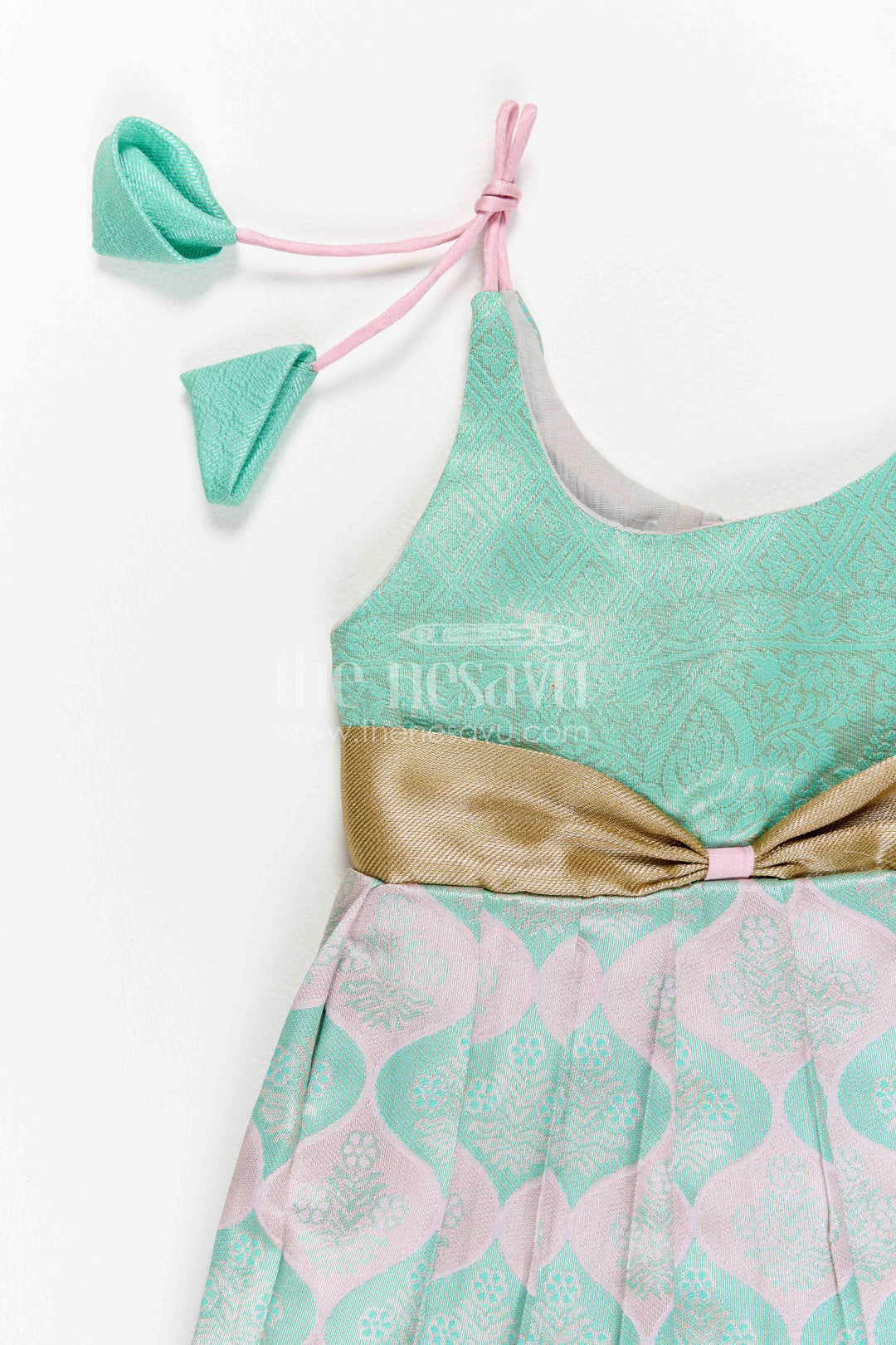 Infant Kanchi Silk Frock for Cradle Ceremony and Pooja