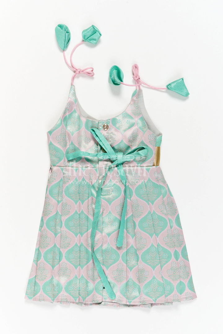 Infant Kanchi Silk Frock for Cradle Ceremony and Pooja