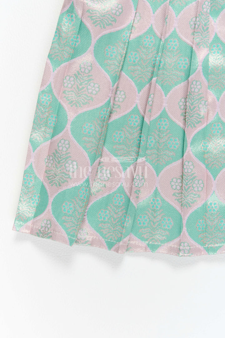 Infant Kanchi Silk Frock for Cradle Ceremony and Pooja
