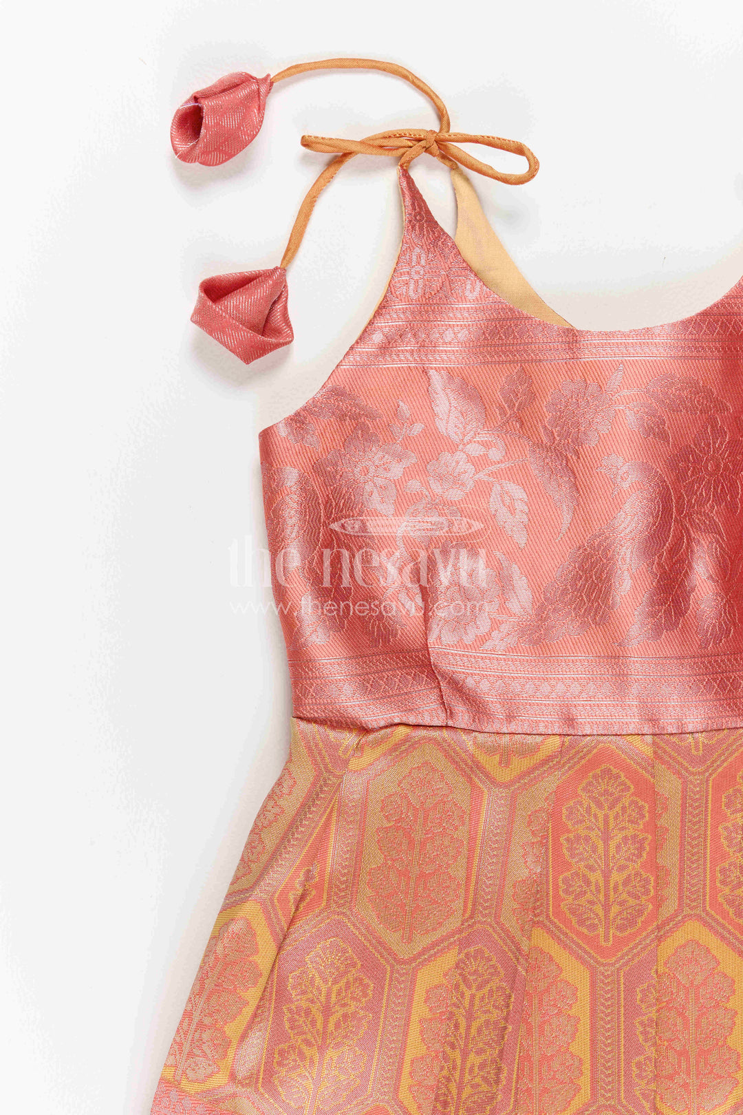 Infant Kanchi Silk Frock for Baby Shower Function