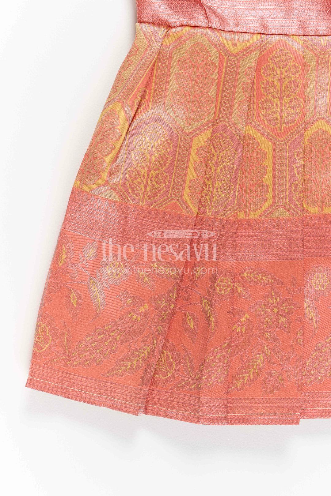 Infant Kanchi Silk Frock for Baby Shower Function
