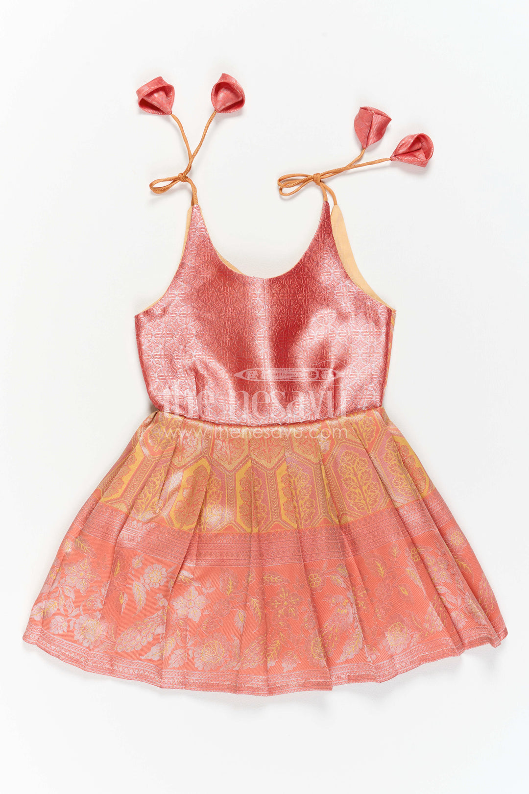 Infant Kanchi Silk Frock for Baby Shower Function