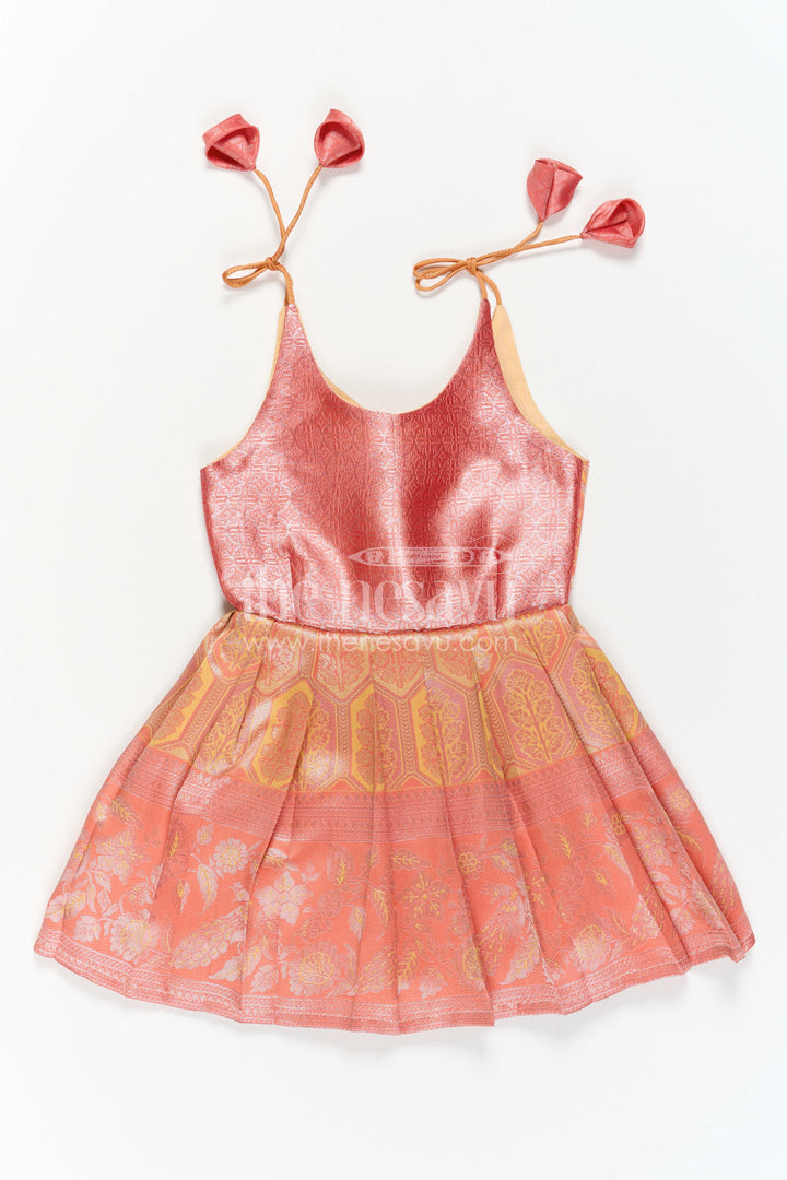 Infant Kanchi Silk Frock for Baby Shower Function