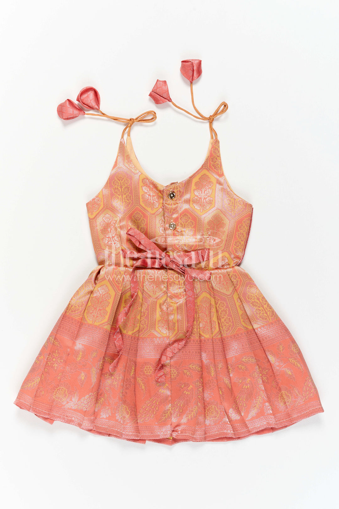 Infant Kanchi Silk Frock for Baby Shower Function