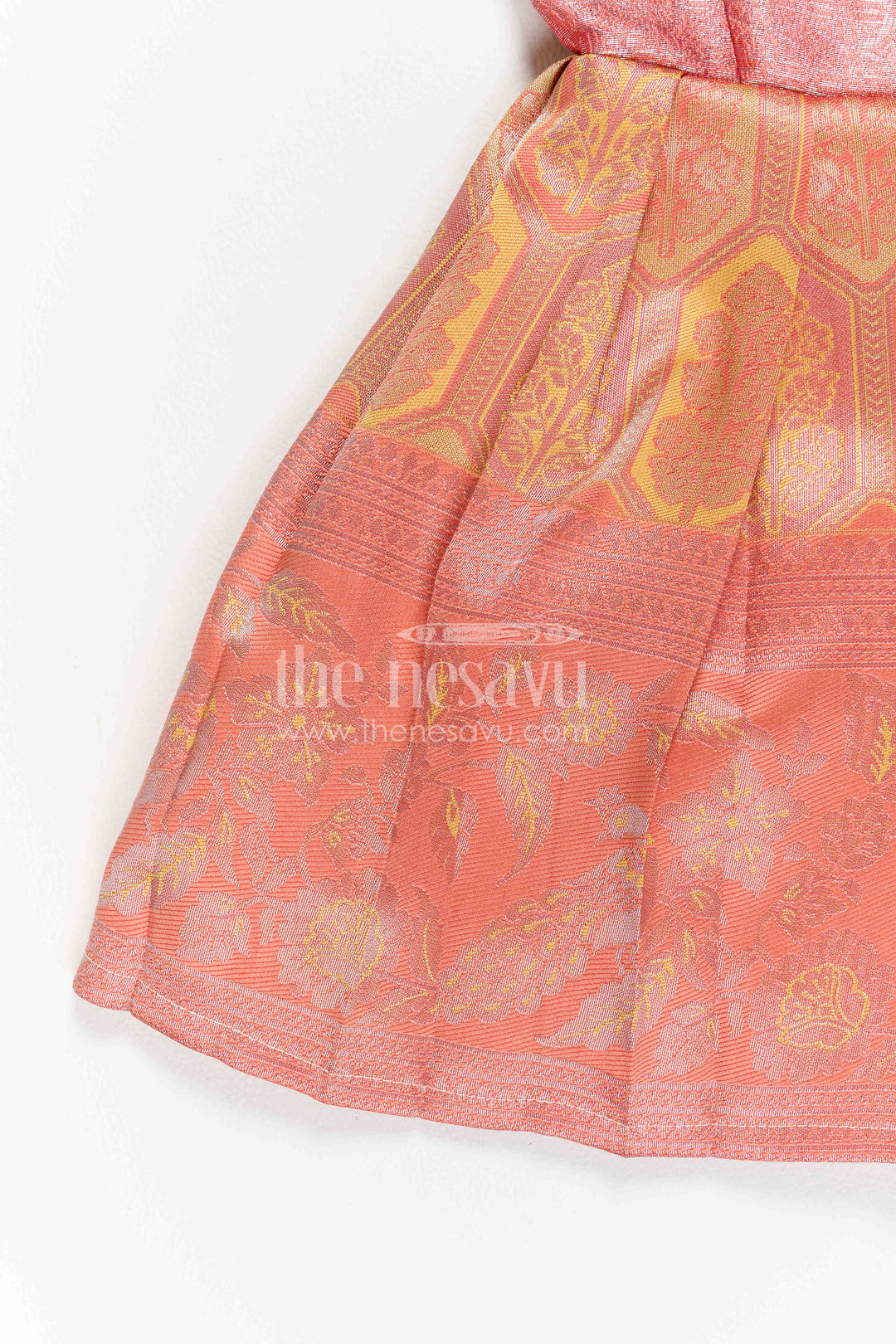 Infant Kanchi Silk Frock for Baby Shower Function