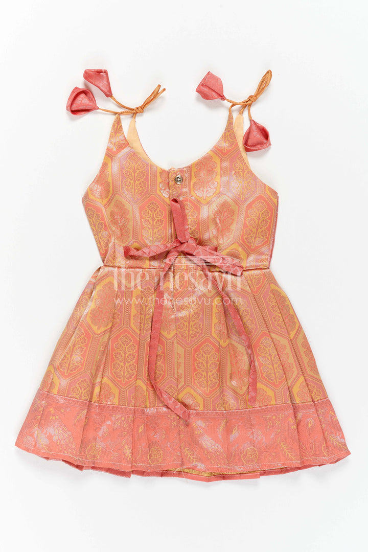 Infant Kanchi Silk Frock for Baby Shower Function