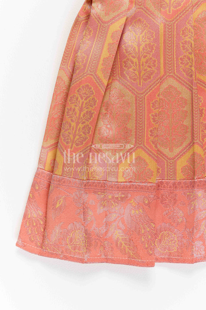 Infant Kanchi Silk Frock for Baby Shower Function