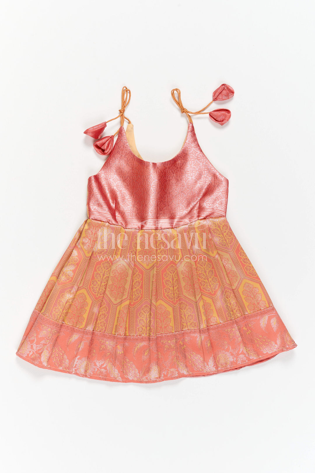 Infant Kanchi Silk Frock for Baby Shower Function