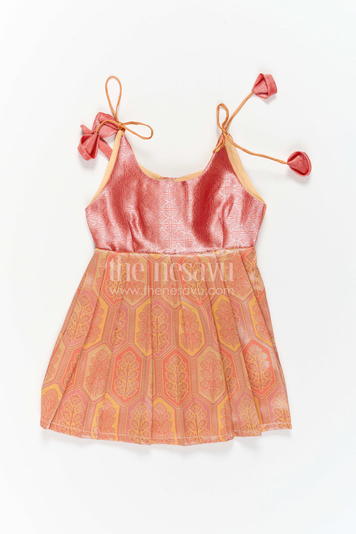 Infant Kanchi Silk Frock for Baby Shower Function