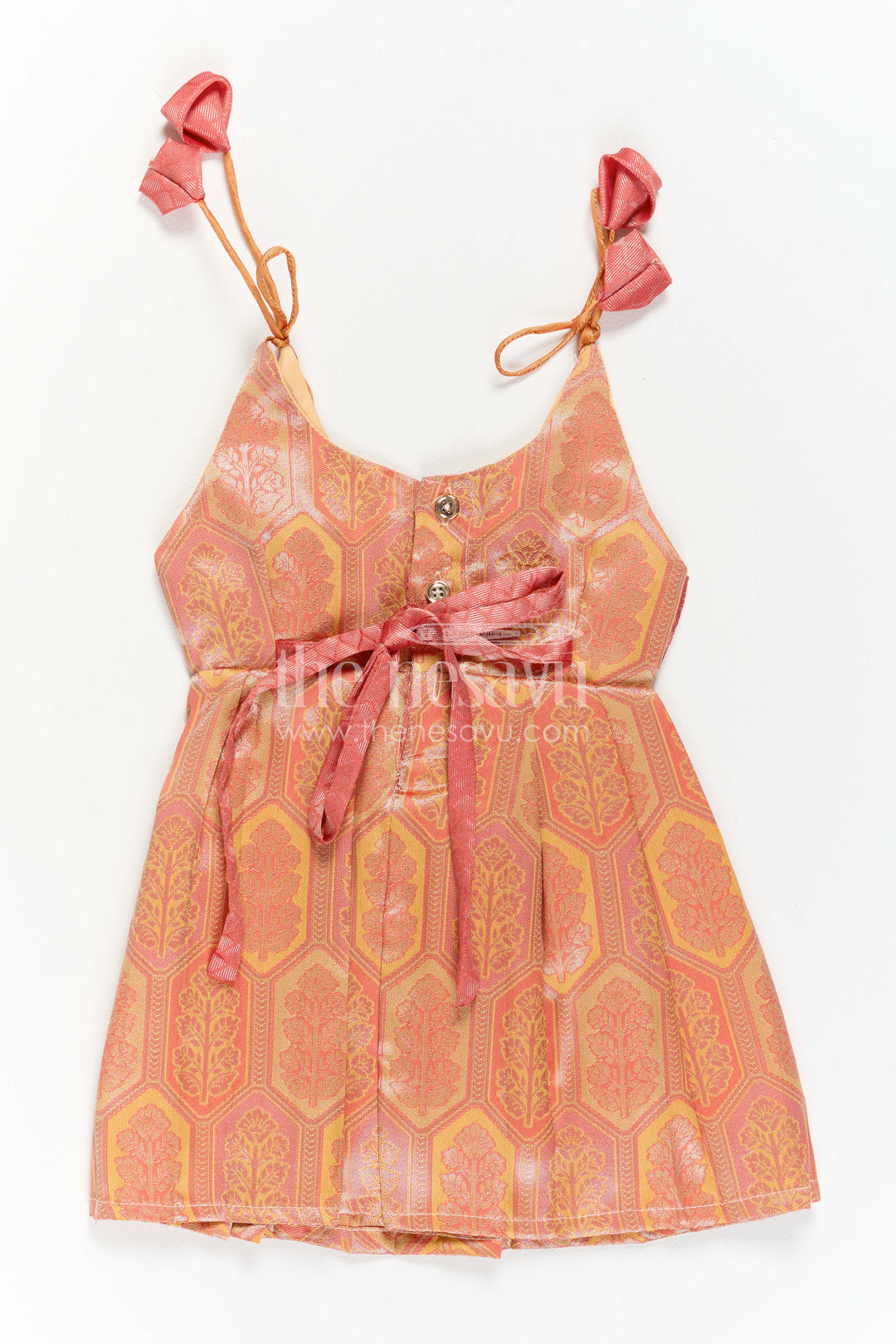Infant Kanchi Silk Frock for Baby Shower Function
