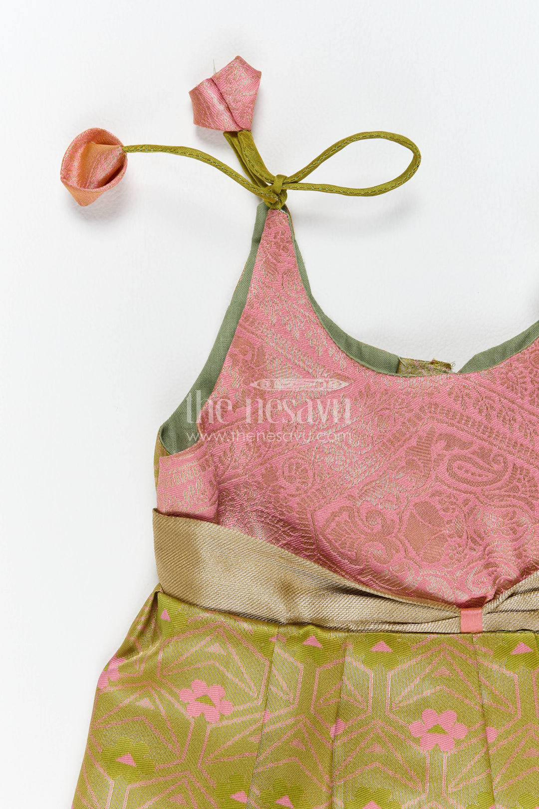 Silk Frock for Girls in Gold with an Occasion Ready Finish