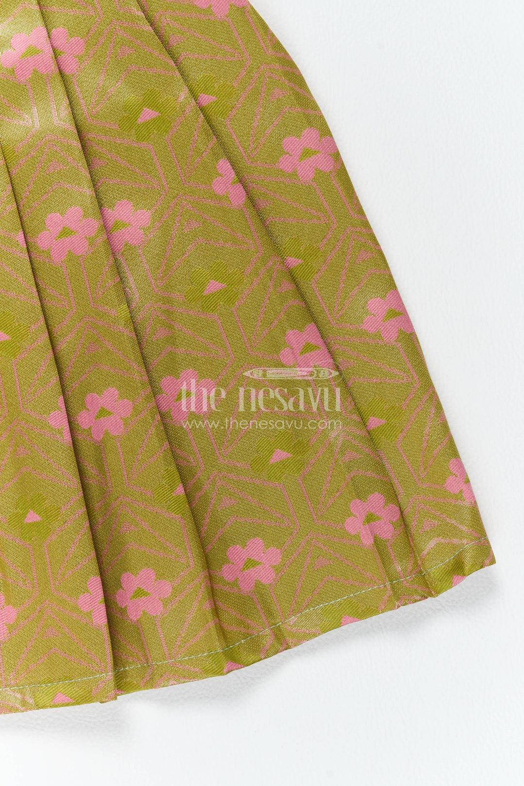 Silk Frock for Girls in Gold with an Occasion Ready Finish