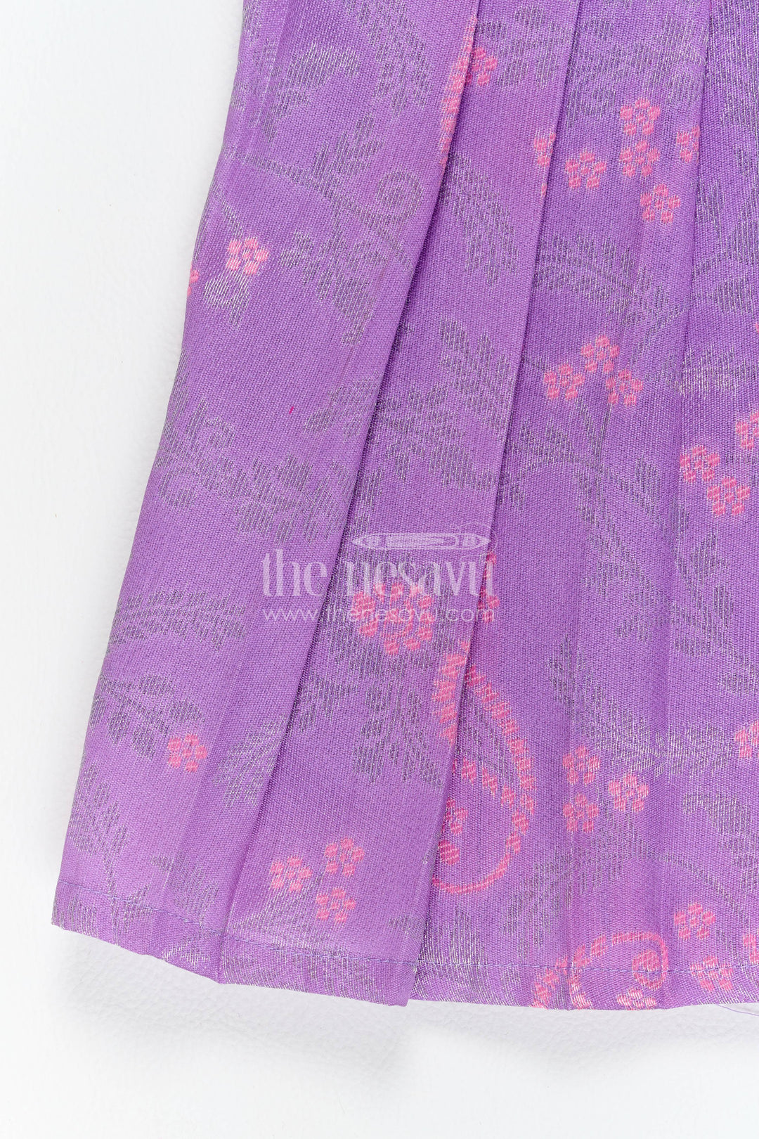 Traditional Silk Frock with Woven Texture for Weddings and Parties