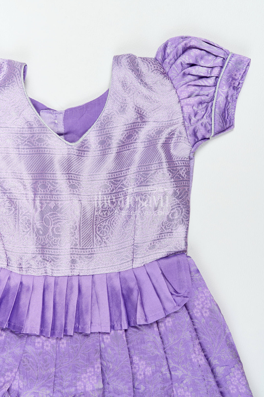 Traditional Silk Frock in Purple for Milestone Days