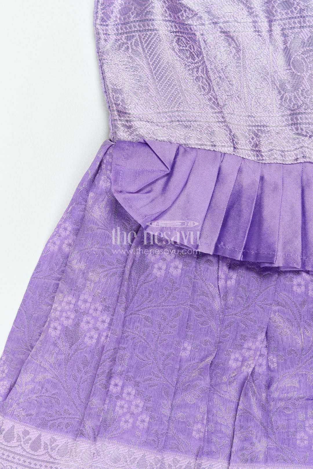 Traditional Silk Frock in Purple for Milestone Days