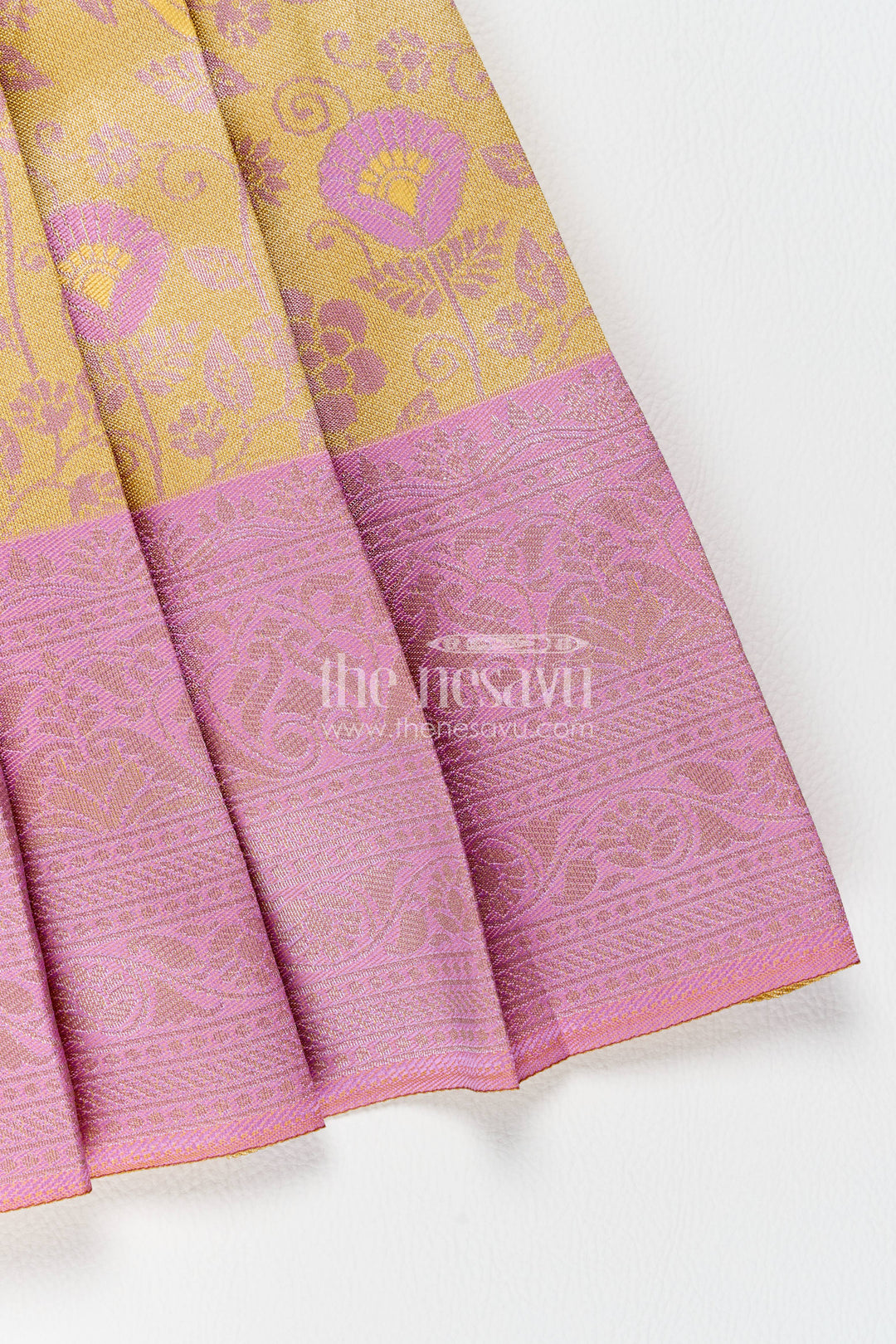 Silk Frock for Girls in Purple for Family Celebrations