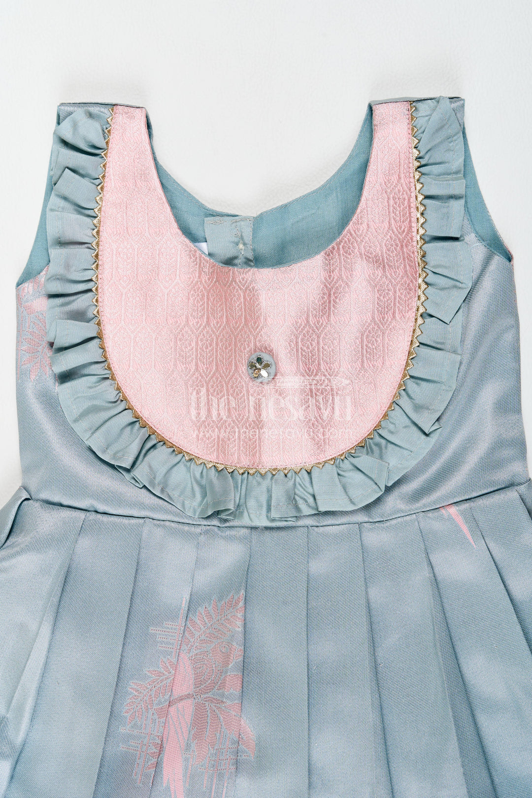 Silk Frock for Girls in Pink for Traditional Events
