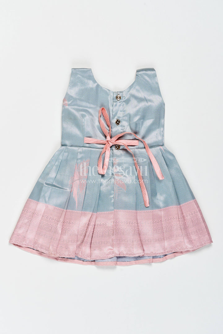 Silk Frock for Girls in Pink for Traditional Events