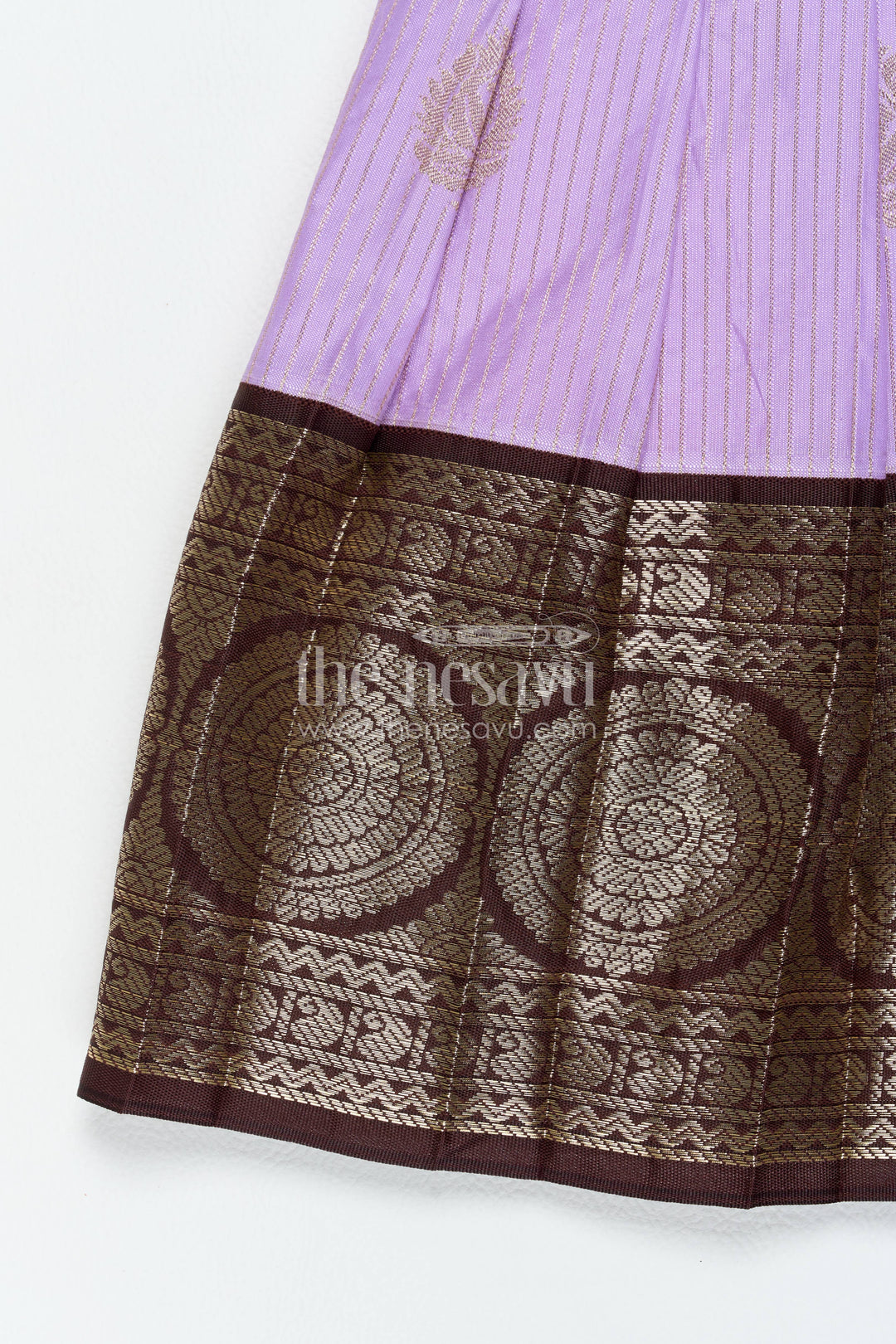 Traditional Silk Frock in Purple for Festive Gatherings