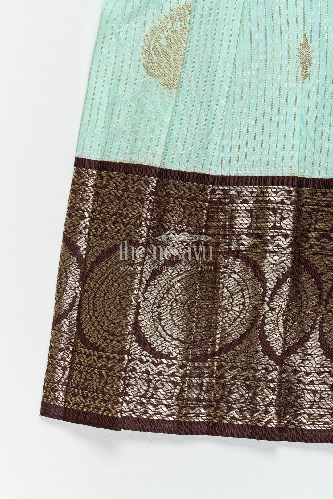 Traditional Silk Frock with Jacquard Weave for Weddings and Parties