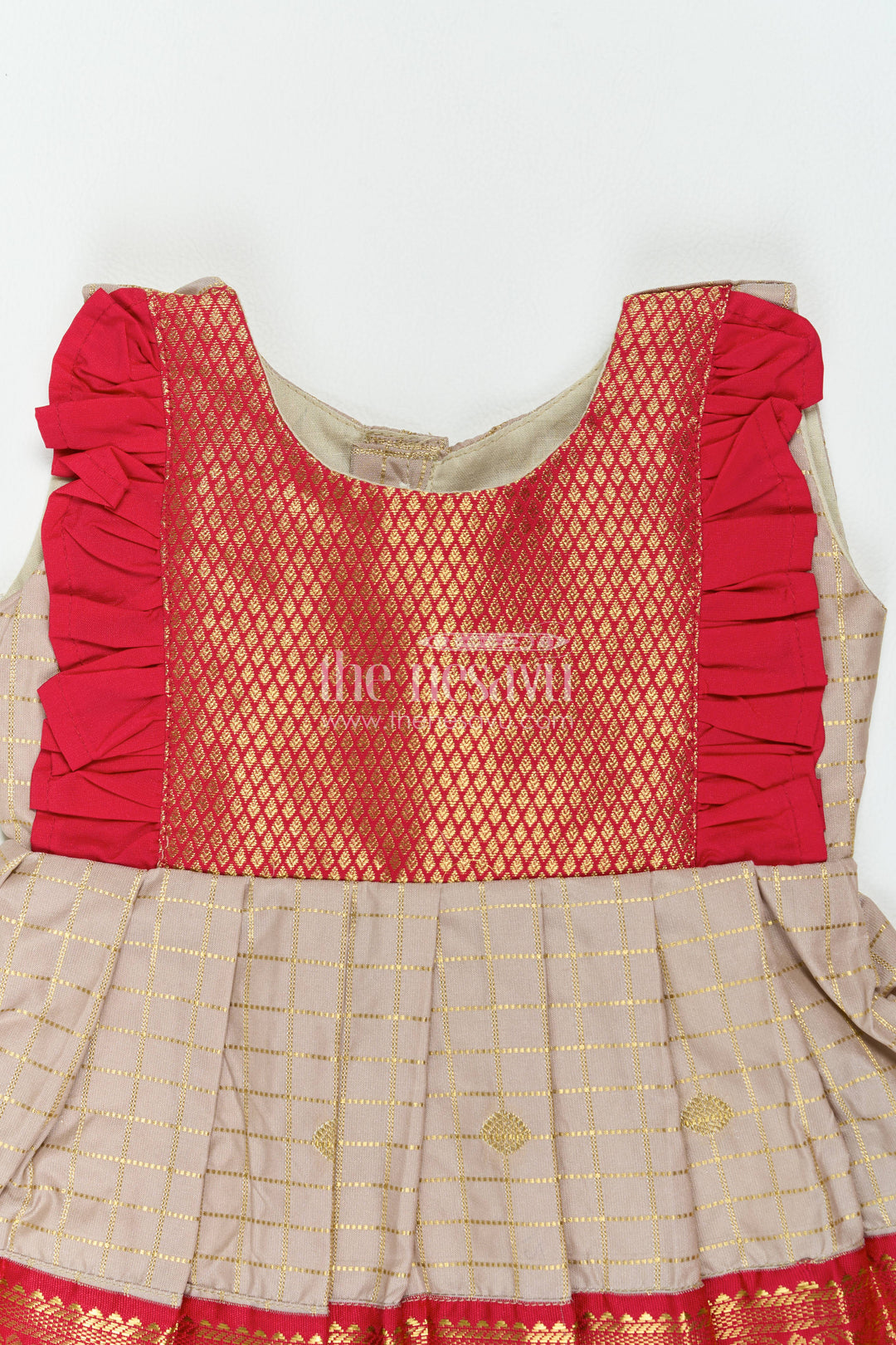 Silk Frock for Girls in Grey for Traditional Events