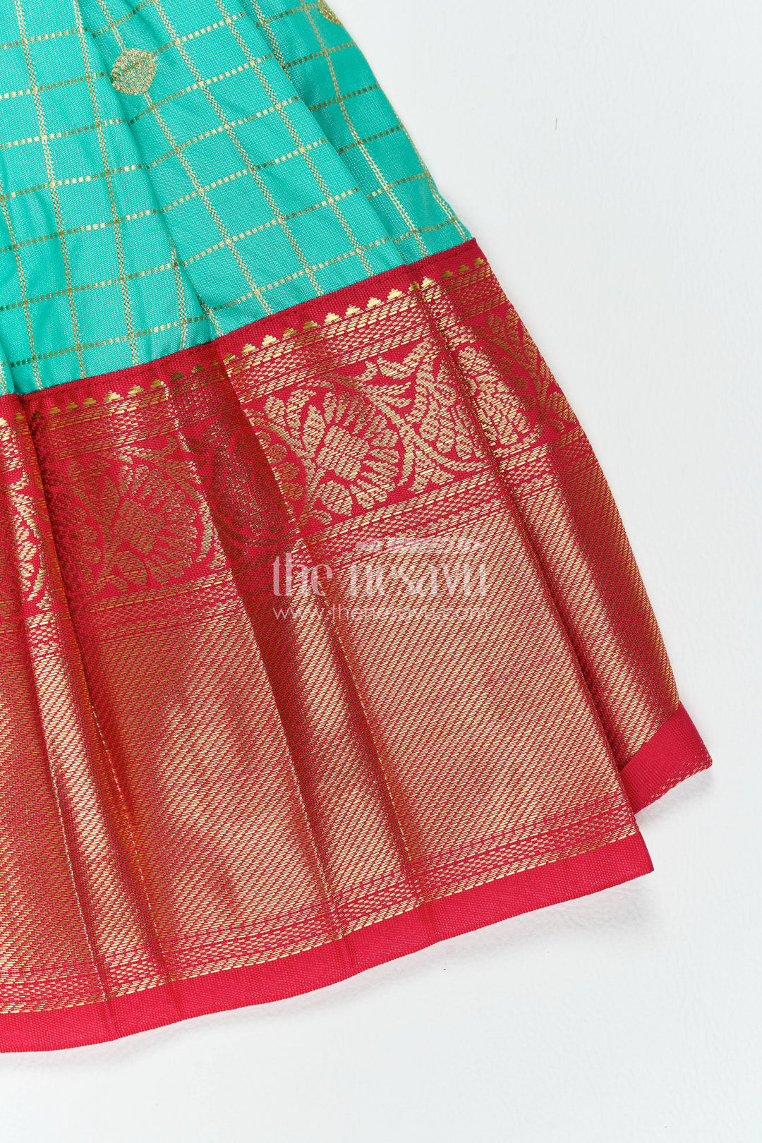 Silk Frock for Girls in Blue with an Occasion Ready Finish