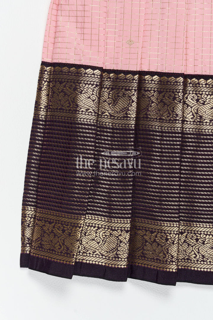 Traditional Silk Frock in Pink for Celebrations and Photos