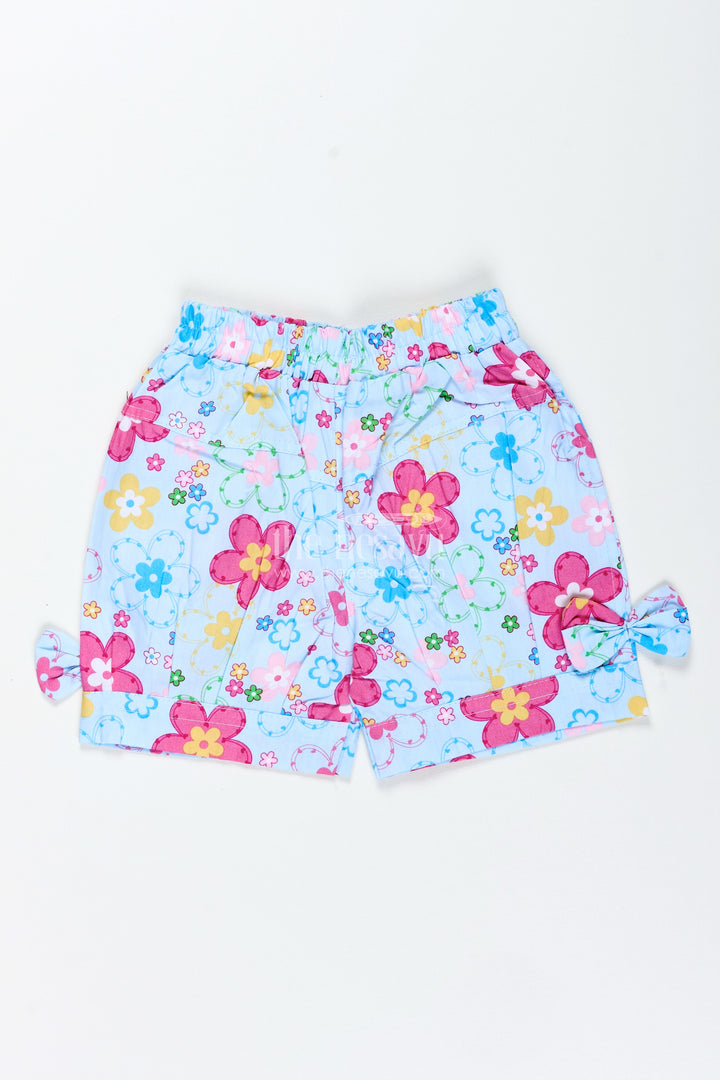 Girls Cotton Floral Shorts For School And Fun Days Out