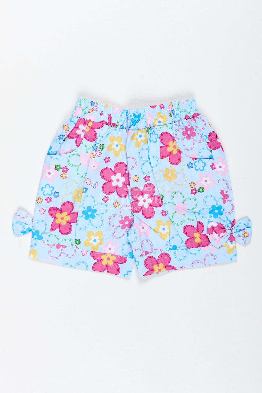 Girls Cotton Floral Shorts For School And Fun Days Out