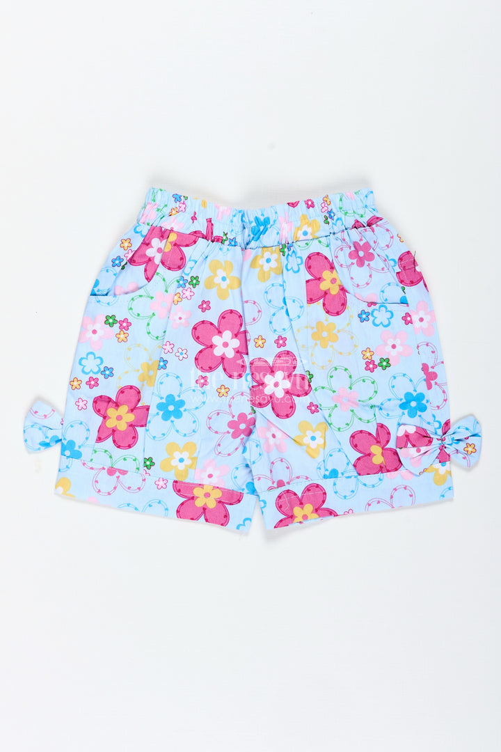 Girls Cotton Floral Shorts For School And Fun Days Out