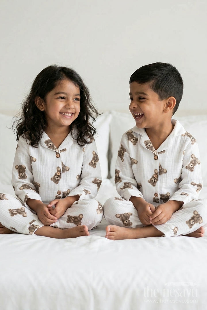 Kids Cotton Night Suit for Daily Sleepwear Comfort