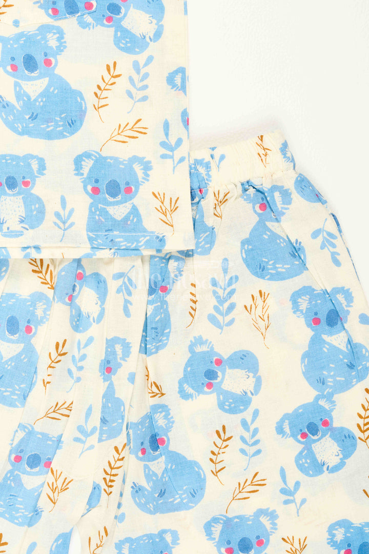 Boys Cotton Night Dress for Travel Stays and Daily Sleepwear