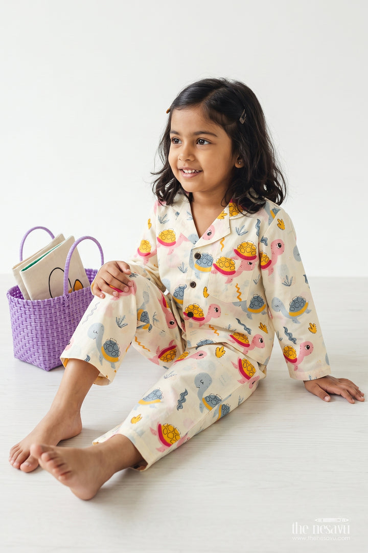 Children Cotton Night Dress for Travel and Daily Bedtime