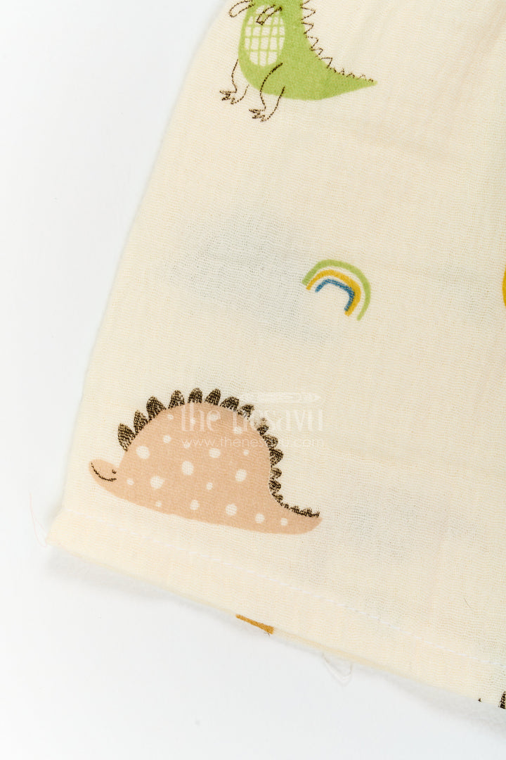Kids Dinosaur Shorts Night Suit for Summer Bedtime and Lounging
