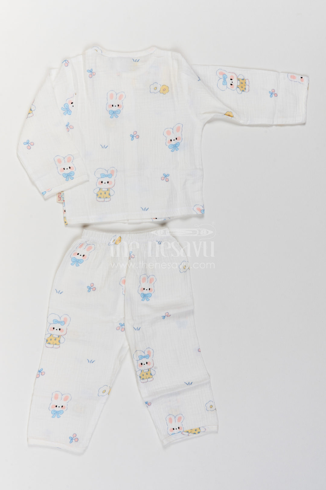 Kids Bunny Print Night Suit for Cosy Bedtime and Sleepovers