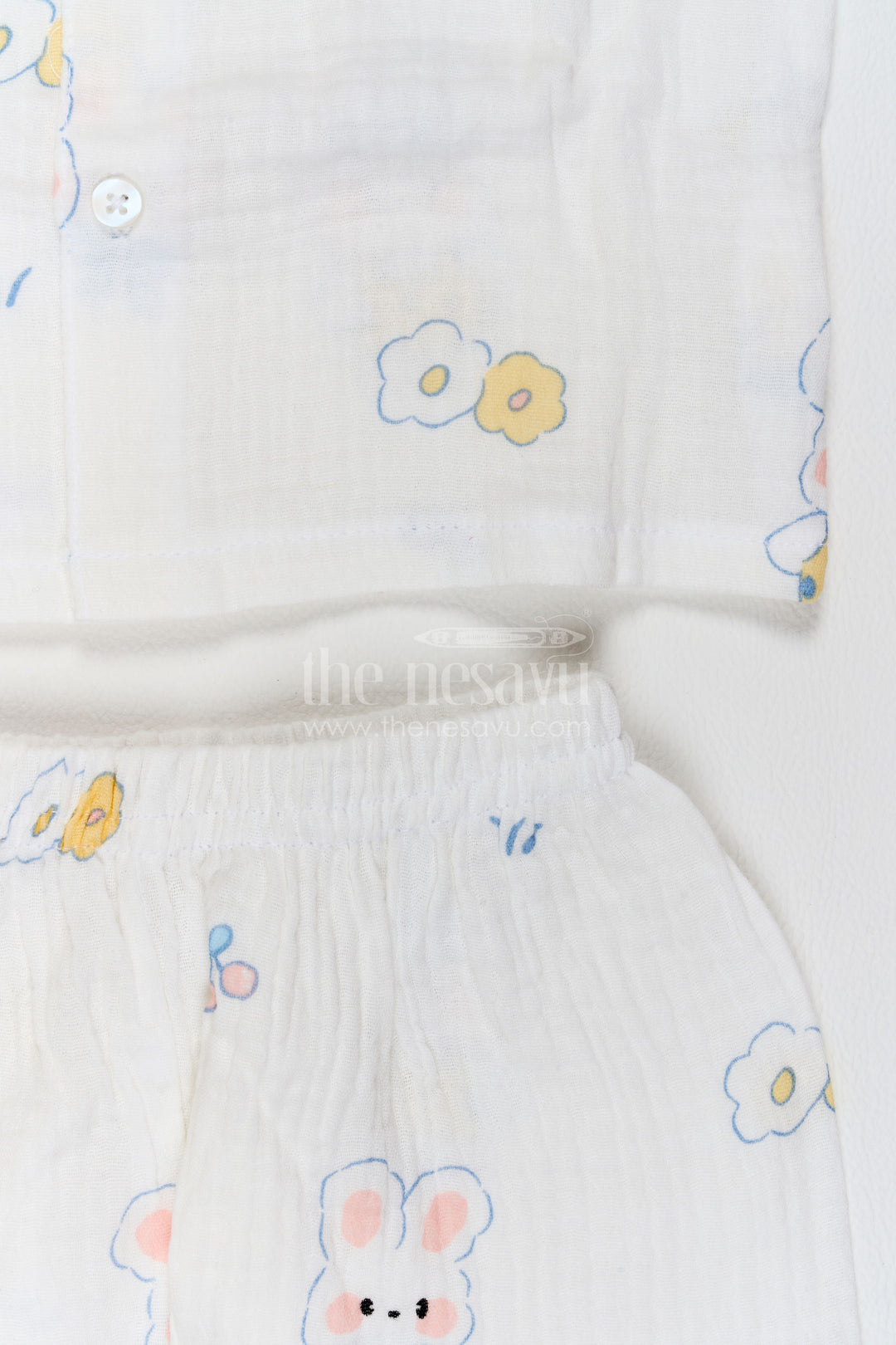 Kids Bunny Print Night Suit for Cosy Bedtime and Sleepovers